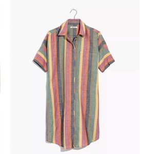 Madewell Rainbow Courier Shirtdress